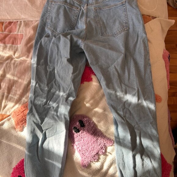 H&M jean bleu pâle coupe droite / H&M light wash straight-leg jeans - Picture 2 of 3